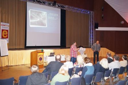 Carsten Donath und Gerd Steinacker in der Diskussionsrunde